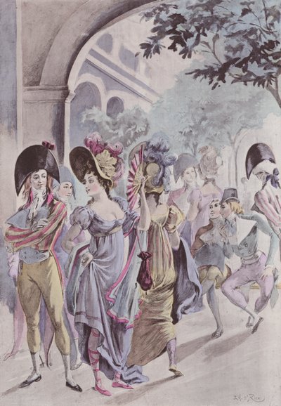 Au Palais-Royal, Les Galeries de Bois - French School